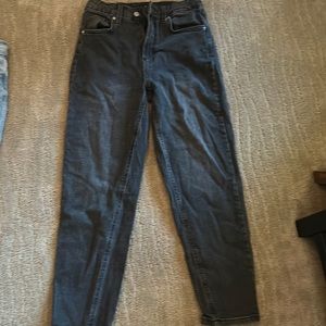 Black straight cut jeans